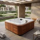 Spa com Hidromassagem Harmony Top Line Ouro Fino com Aquecedor e Cromoterapia LED 5 Lugares em Gel Coat Branco 220V