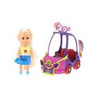Sparkle Girlz Carro Mini Sparkles Roxo Boneca Loira 4806 DTC