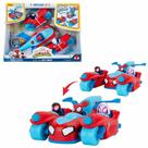 Spidey Amazing Friends - Carrinho Deluxe Split Racer 3 em 1 da Equipe Spidey - Sunny