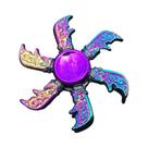 Spinner Metálico Com Gradiente Arco-Íris, Brinquedo Antiestresse Para Crianças E Adultos