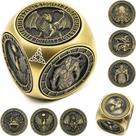 Spinner Wunhunew 7 em 1 - Conjunto de Dados de Metal Exclusivo para D&D (Bronze)