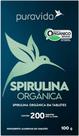 Spirulina Orgânica Puravida 200 Tabletes