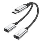 Splitter USB C MOGOOD USB C Macho a 2 USB-C Hembra 60W PD