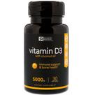 Sports Research, Vitamina D3 com Óleo de Coco, 125 mcg (5.000 UI), 30 Cápsulas Gelatinosas
