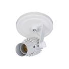 Spot 1 lamp branco com aletas brancas