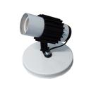 Spot 1 Lampada Branco Com Aletas Pretas Bivolt Cristallux