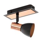 Spot, aco, preto, cobre, 1x3,3w, gu10-led - Eglo iluminação