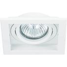 Spot AR111 Embutir Quadrado Conecta Branco NS7111B - Bella iluminação