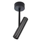 Spot Arandela de Sobrepor Preto Brilhante Led 6W 3000K Bivolt - EMBU LED