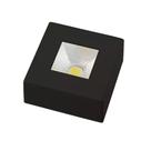 Spot Authentic Sobrepor Quadrado Avant Preto 5w 6500K Luz Branca