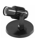 Spot B1 Simples Aletado Para 1x E27 Led Bulbo Preto C/ Preto - Bivolt