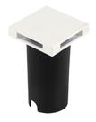 Spot Balizador de Embutir Piso Quadrado Branco IP67 Led 2W 3000K Bivolt