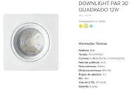 Spot Brilia Downlight 12w 3000k Autovolt Par30 314214 Br