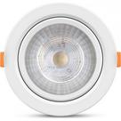 Spot Com Lampada Dicroica Led Elgin 5W. Redondo Branco Bivolt 3000K.
