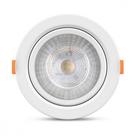 Spot Com Lampada Dicroica Led Elgin 5W. Redondo Ip20 Mr16 Movel Branco Bivolt 400Lm 3000K.