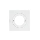 Spot Conecta de Embutir AR70 Quadrado Plano Branco 13cm Evoled