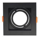 Spot de Embutir Conecta Abs Preto MR16 Dicroica Direcionável Recuado 10,2cm DL146DICB Bella
