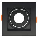 Spot de Embutir Conecta MR11 Mini Dicroica Quadrado Recuado Preto DL146MDB Bella