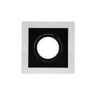 Spot de Embutir Conecta MR16 Dicroica Quadrado Recuado Branco e Preto 10cm Evoled Spot de Embutir Conecta MR16 Dicroica Quadrado Recuado Branco e Preto 10cm Evoled