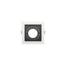 Spot de Embutir Conecta Par 20 Quadrado Recuado Branco e Preto 13cm Evoled Spot de Embutir Conecta Par 20 Quadrado Recuado Branco e Preto 13cm Evoled