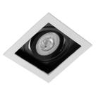 Spot de Embutir Conecta Par 20 Quadrado Recuado Preto e Branco DL146PAR20WB Bella Spot de Embutir Conecta Par 20 Quadrado Recuado Preto e Branco DL146PAR20WB Bella