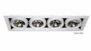 Spot De Embutir Direcional Branco 4 X Ar111 Llum Bronzearte