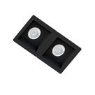 Spot De Embutir Duplo Quadrado Recuado p/ Mr16