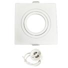Spot de Embutir Embutido de Teto MR16 Quadrado Plano Branco
