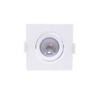 Spot de Embutir LED 3W Luz Amarela Bivolt Quadrado Empalux