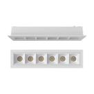 Spot de Embutir Luminária Led 6 foco 10w 3000k 34 Branco
