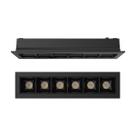 Spot de Embutir Luminária Led 6 foco 10w 3000k 34 Preto