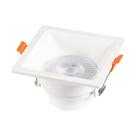 Spot de Embutir MR16 Dicroica Quadrado Recuado Branco 9cm Evoled Spot de Embutir MR16 Dicroica Quadrado Recuado Branco 9cm Evoled