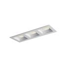 Spot De Embutir Newline Flat Para 3 Lâmpadas Mr16 Gu10 Bivolt Branco Preto