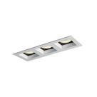 Spot de Embutir Newline Flat para 3 Lâmpadas MR16 GU10 Bivolt Branco / Preto