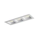 Spot De Embutir Newline Flat Para 3 Lâmpadas Par 20 E27 Bivolt Branco Preto