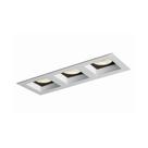 Spot de Embutir Newline Flat para 3 Lâmpadas Par 20 E27 Bivolt Branco / Preto