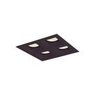Spot de Embutir Newline Flat para 4 Lâmpadas MR16 GU10 Bivolt Preto