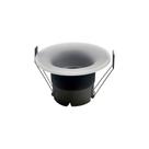 Spot De Embutir Nordecor Eton Mini Redondo Led Alto Irc 90 7w Bivolt Preto 3000k Luz Amarela 6549