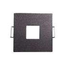 Spot de Embutir Olho de Moscou Quadrado Preto 6cm Mini Dicroica Alu48