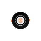 Spot De Embutir Plano Mbled Para 1 Lâmpada Mr16 Redondo Preto