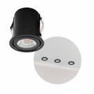 Spot de Embutir Preto c/ Aba 1xGU10 P/ MR11 TU0042/PT Technoline ST3155