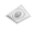 Spot De Embutir Quadrado DirigívelAlumínio Branco (SEM LÂMPADA) 1 Lâmpada GU10- Mf 133 Metal Técnica