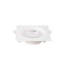 Spot de Embutir Quadrado Plano Branco 9cm Led 5W 6500K Bivolt