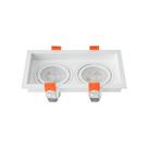 Spot de Embutir Recuado Nordecor Loyo para 2 Lâmpadas GU10 MR16 Spot de Embutir Recuado Nordecor Loyo para 2 Lâmpadas GU10 MR16