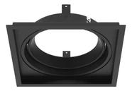 Spot De Embutir Recuado Preto Para 1x Ar111 Interlight Il4730 127/220v