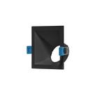 Spot De Embutir Recuado Stella Square Angle 25 Mr16 Gu10 Quadrado Bivolt Preto