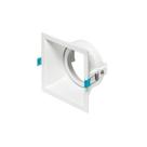 Spot De Embutir Recuado Stella Square Par 30 E27 Quadrado Bivolt Branco