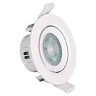 Spot de Embutir Redondo Branco 9cm Led 7W 6500K Bivolt