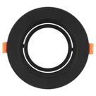 Spot de Embutir Redondo Preto AR70 Direcionável Plano 13cm DL152AR70B Bella