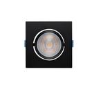 Spot De Led De Embutir Recuado Stella Easy Evo Par 20 Quadrado 7w Bivolt Preto - 3000k - Luz Amarela